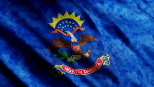 Stock Video Bandera Azul Del Estado De North Dakota Live Wallpaper For PC