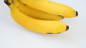 Stock Video Banana On White Background Spinning Shot Live Wallpaper For PC