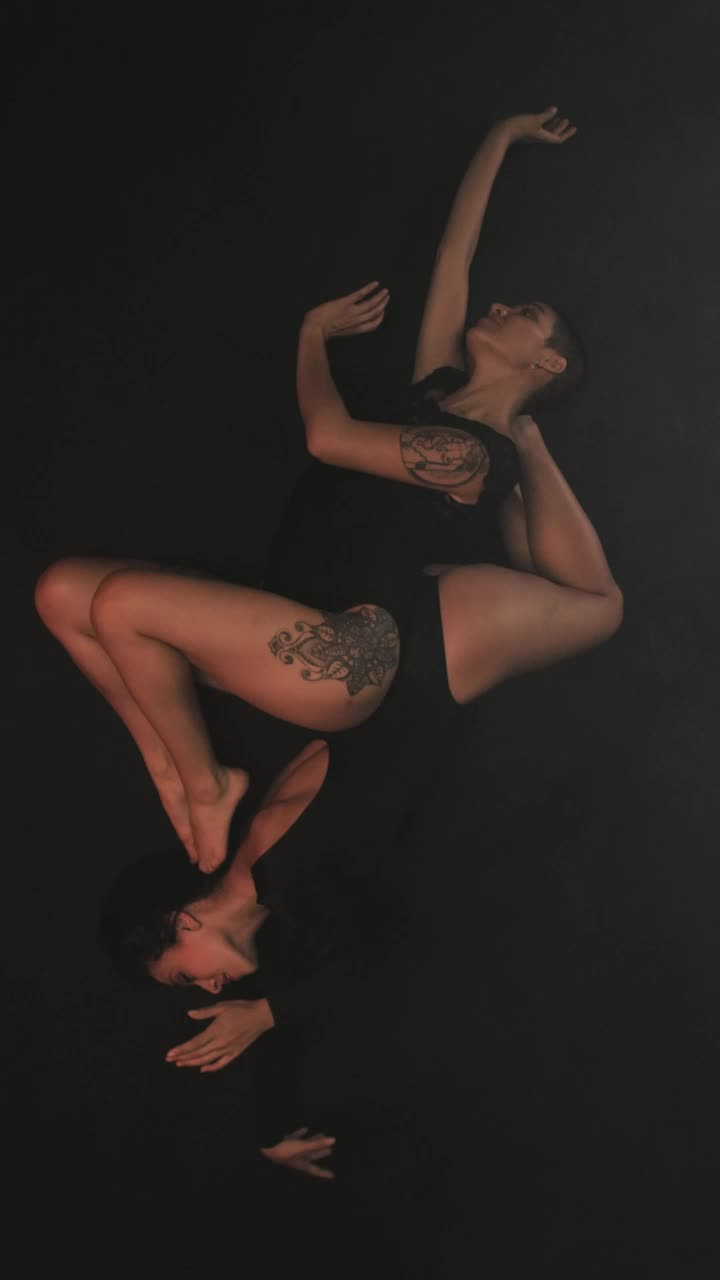 Download Stock Video Ballerinas On The Floor Top Full Shot Live Wallpaper For PC