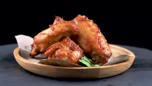 Stock Video Baked Chicken Wings Live Wallpaper For PC