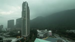 Stock Video Bad Weather Over Hong Kong Live Wallpaper For PC