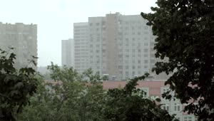 Stock Video Bad Weather Over Apartment Buildings Live Wallpaper For PC