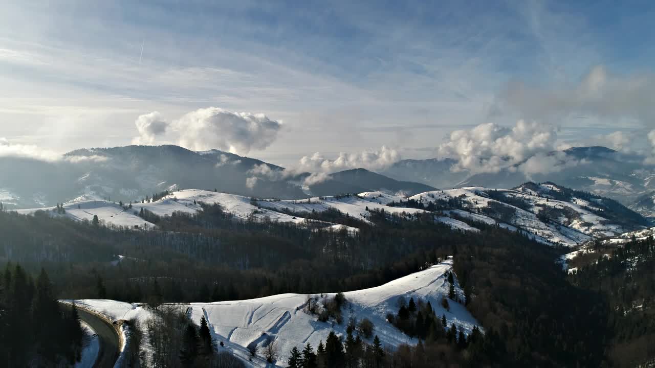 Download Stock Video Awesome Winter Landscape Zoom Shot Live Wallpaper For PC