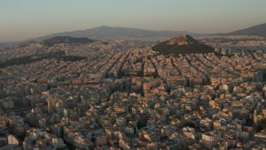 Stock Video Athens City Aerial Panoramic View Live Wallpaper For PC