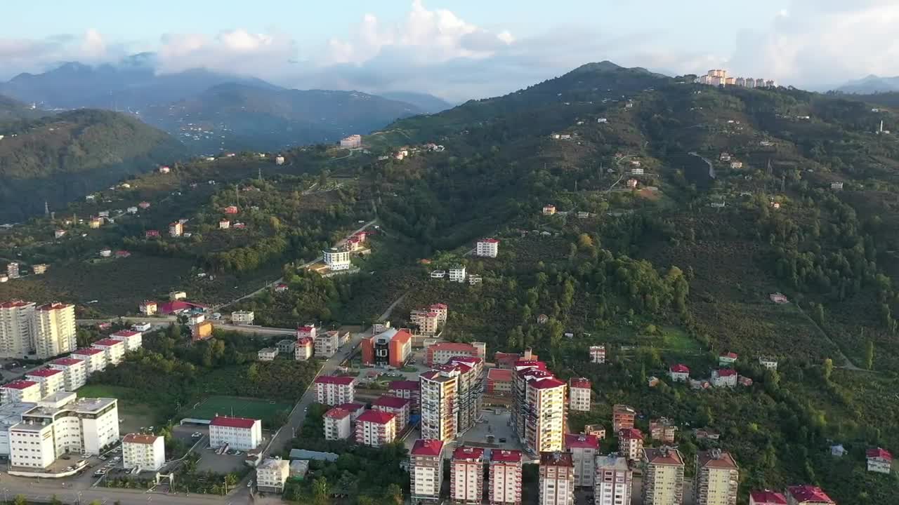 Download Stock Video Apartment Buildings Below A Mountain Live Wallpaper For PC