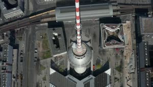 Stock Video Antenna Alexanderplatz In Germany From Above Live Wallpaper For PC