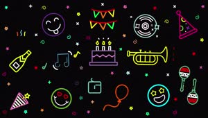 Stock Video Animation Of Party Emojis In Motion Live Wallpaper For PC