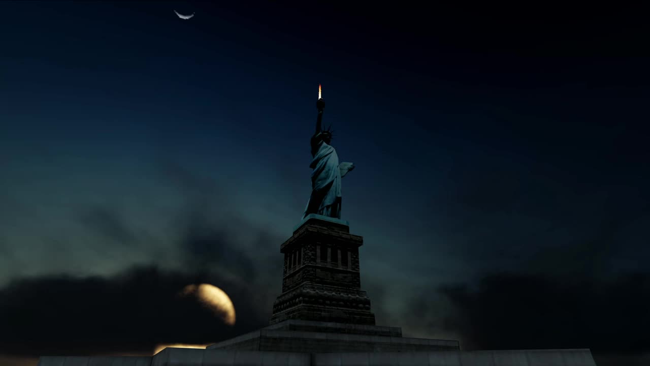 Stock Video Animation Of A Statue Of Liberty Live Wallpaper For PC