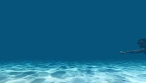 Stock Video Animated Man Swimming Underwater Live Wallpaper For PC