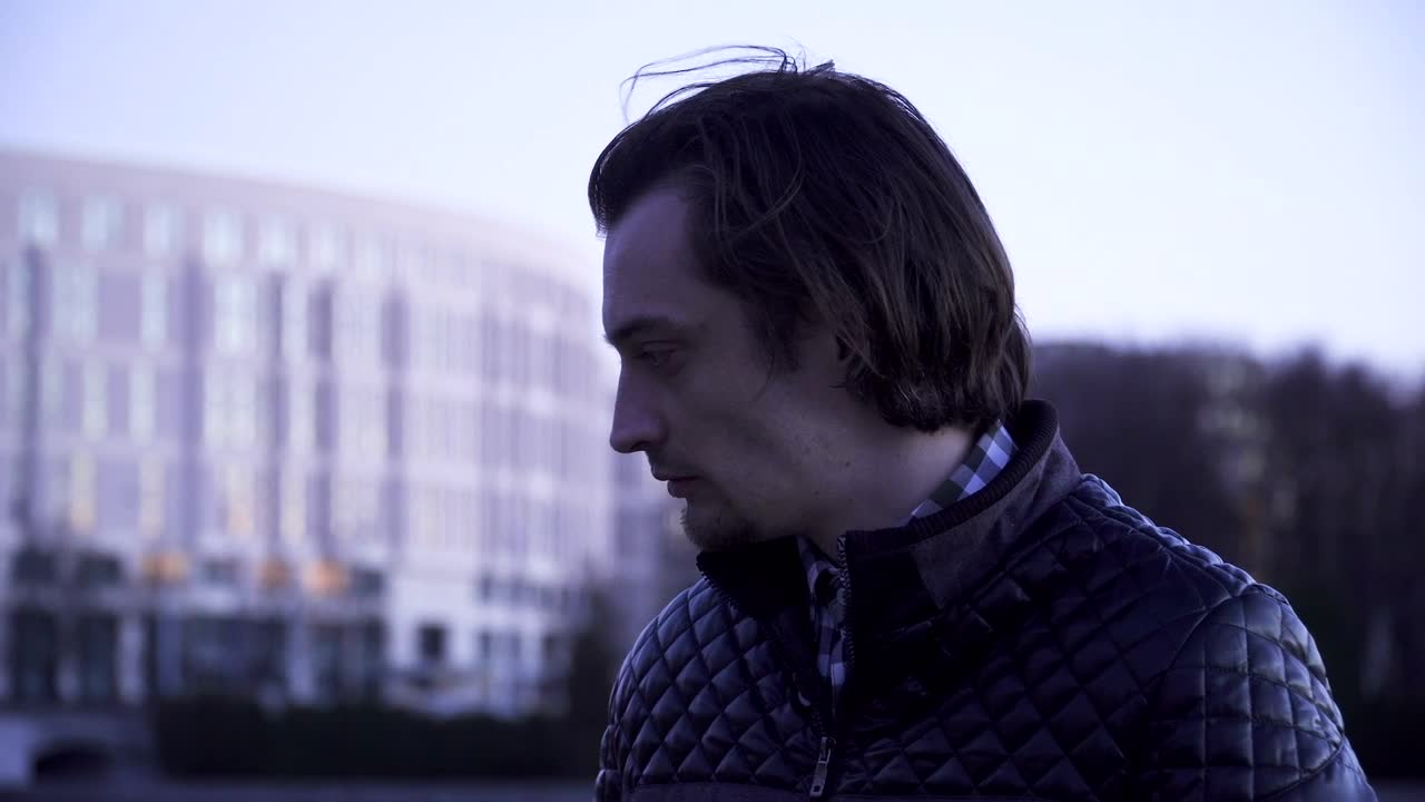 Download Stock Video Angry Man Looking Towards The Camera Live Wallpaper For PC