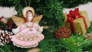 Stock Video Angel On A Christmas Tree Live Wallpaper For PC