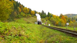 Stock Video An Old Steam Train Going Out Of The Tunnel Live Wallpaper For PC
