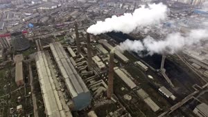 Stock Video An Industrial Complex With Tower Smoke Live Wallpaper For PC