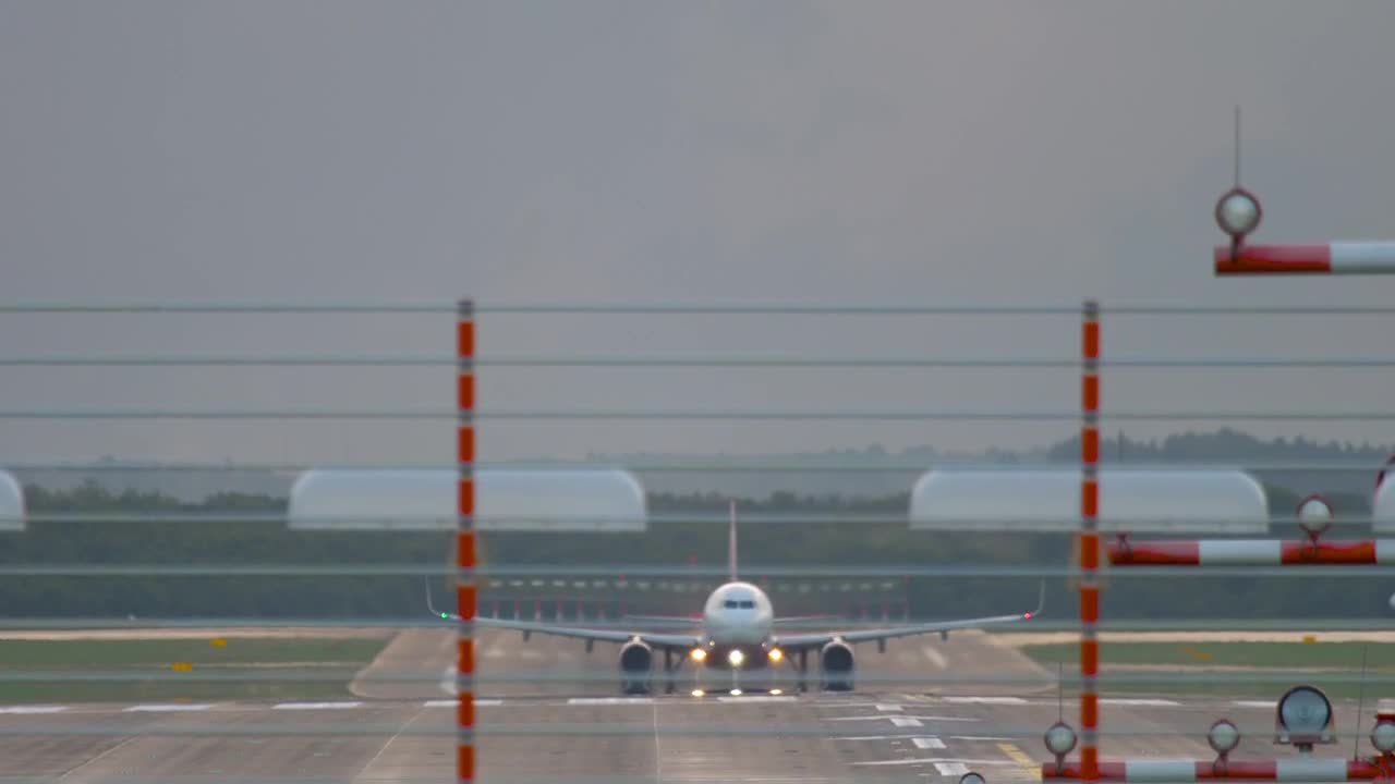 Download Stock Video An Airplane Takes Off In The Airport Live Wallpaper For PC