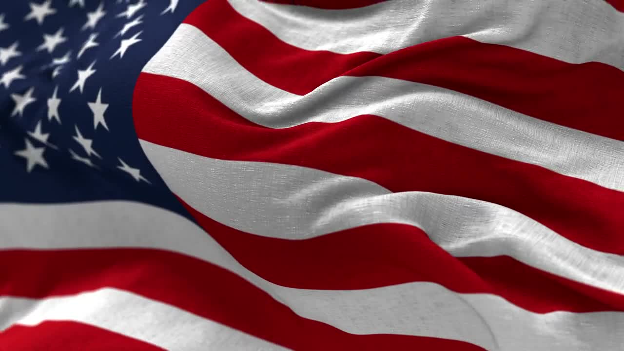 Download Stock Video American Flag Waving In Slow Motion Closeup Live Wallpaper For PC