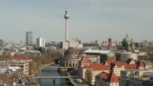 Stock Video Alexanderplatz Seen From Tower From River Spree Live Wallpaper For PC