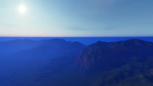 Stock Video Air Travel Over A Mountain Range At Dawn d Live Wallpaper For PC