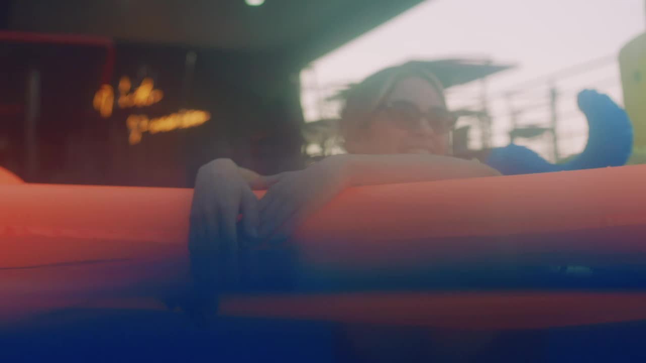 Download Stock Video A Woman Relaxing In A Swimming Pool Live Wallpaper For PC