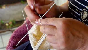 Stock Video A Woman Is Knitting Live Wallpaper For PC