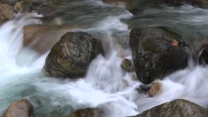 Stock Video A Stream Flows Between River Rocks Live Wallpaper For PC
