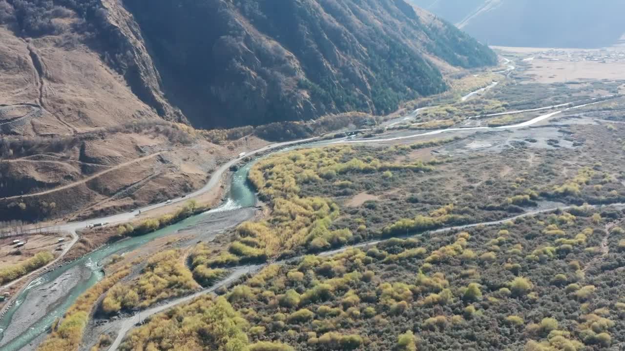 Download Stock Video A Mountain With A Road And A River Live Wallpaper For PC