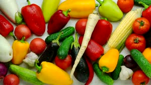Stock Video A Mix Of Fresh Vegetables Live Wallpaper For PC