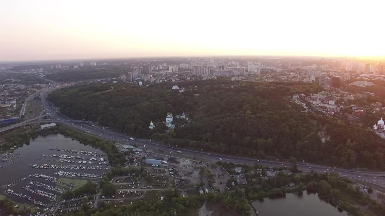 Download Stock Video A Marina And The City In The Sunset Live Wallpaper For PC