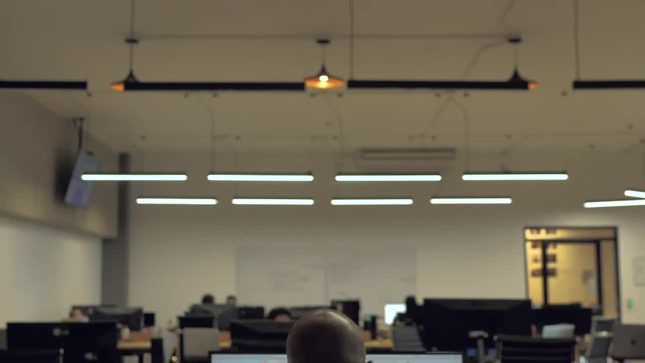 Download Stock Video A Man Working At The Office Live Wallpaper For PC