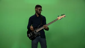 Stock Video A Man Playing A Black Guitar And A Greenscreen Live Wallpaper For PC