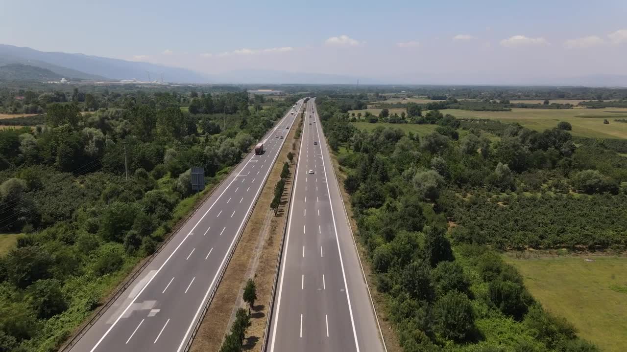 Download Stock Video A Highway Between Agriculture Fields Live Wallpaper For PC