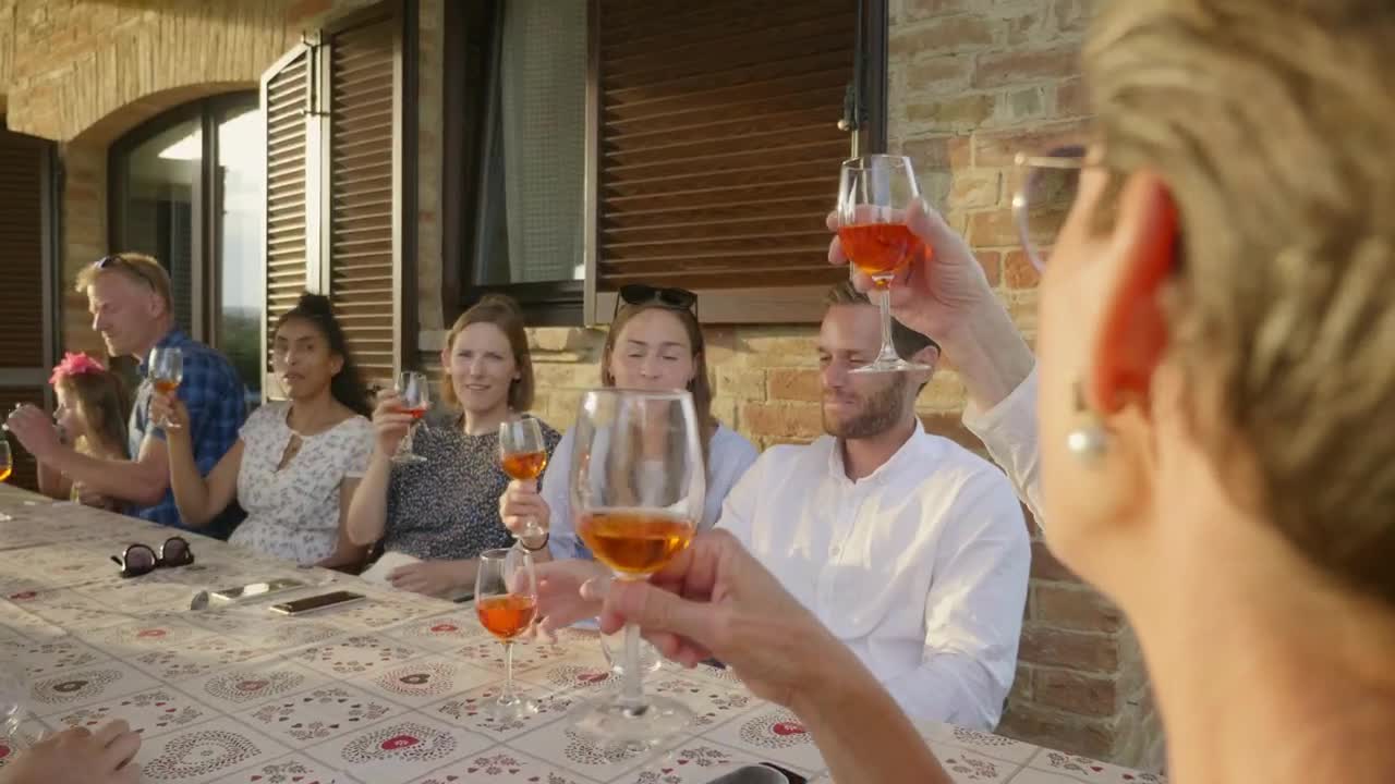 Download Stock Video A Group Of Friends Sharing A Drink Live Wallpaper For PC