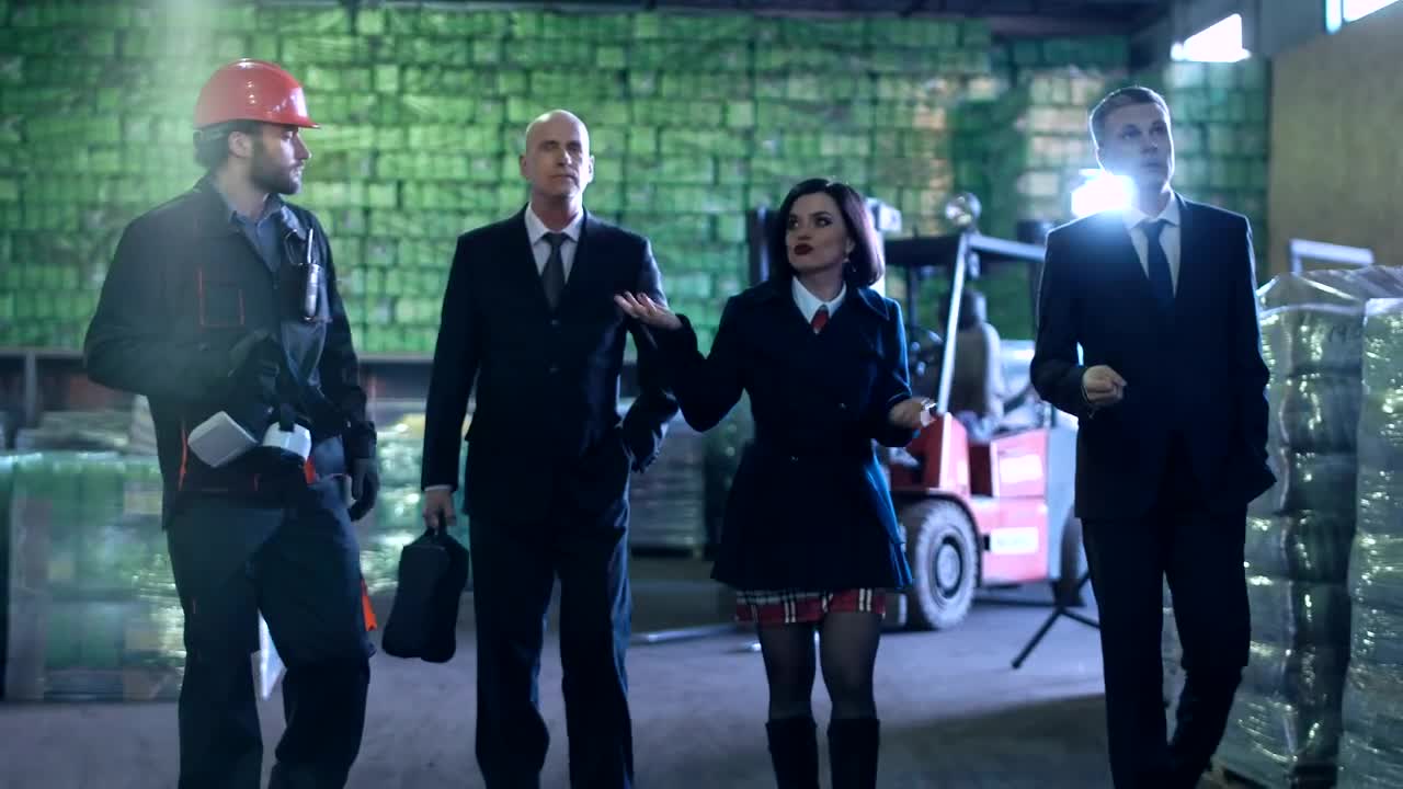 Download Stock Video Business People Walking In The Warehouse Live Wallpaper For PC