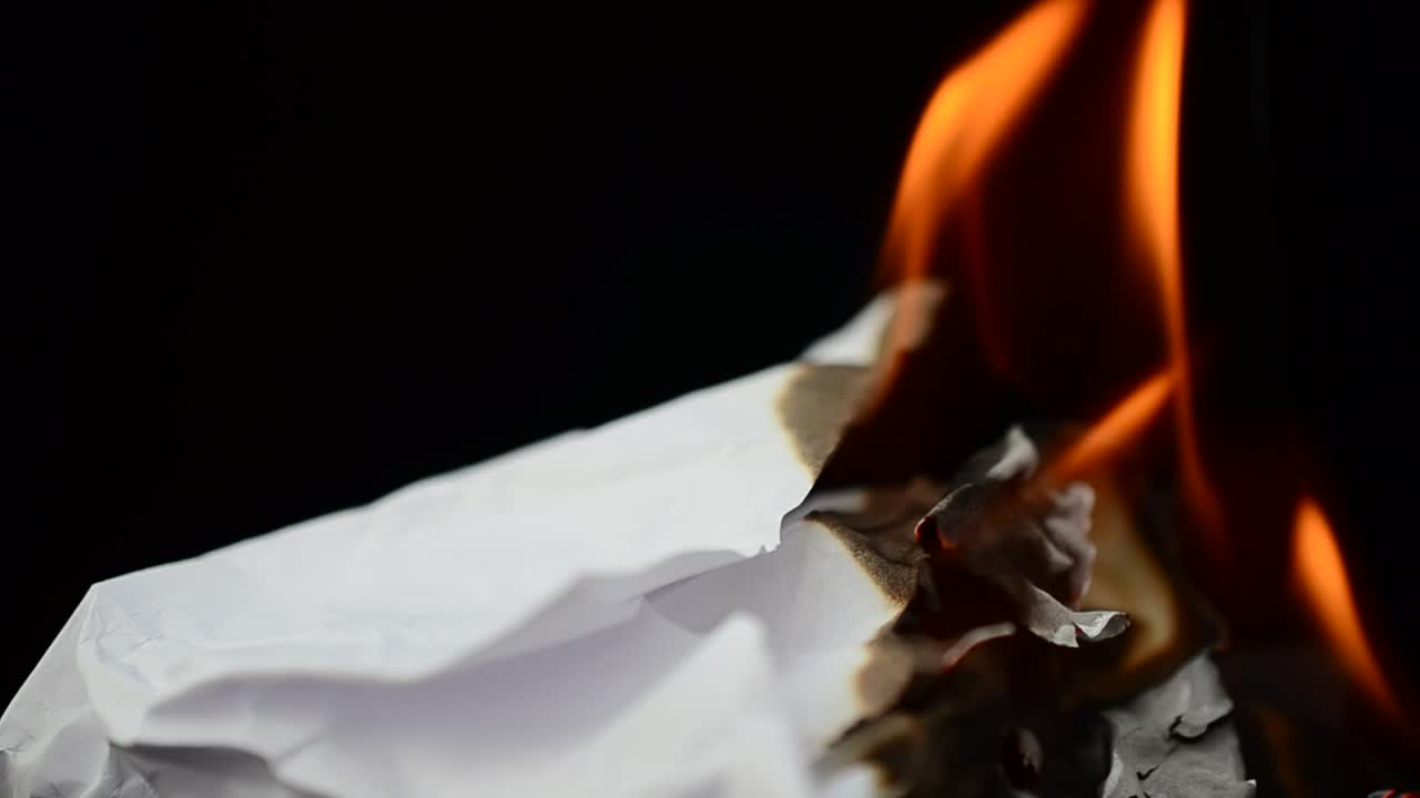 Download Stock Video Burning White Paper Live Wallpaper For PC