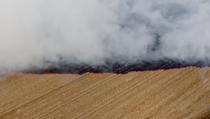 Stock Video Burning Of Agricultural Fields Live Wallpaper For PC