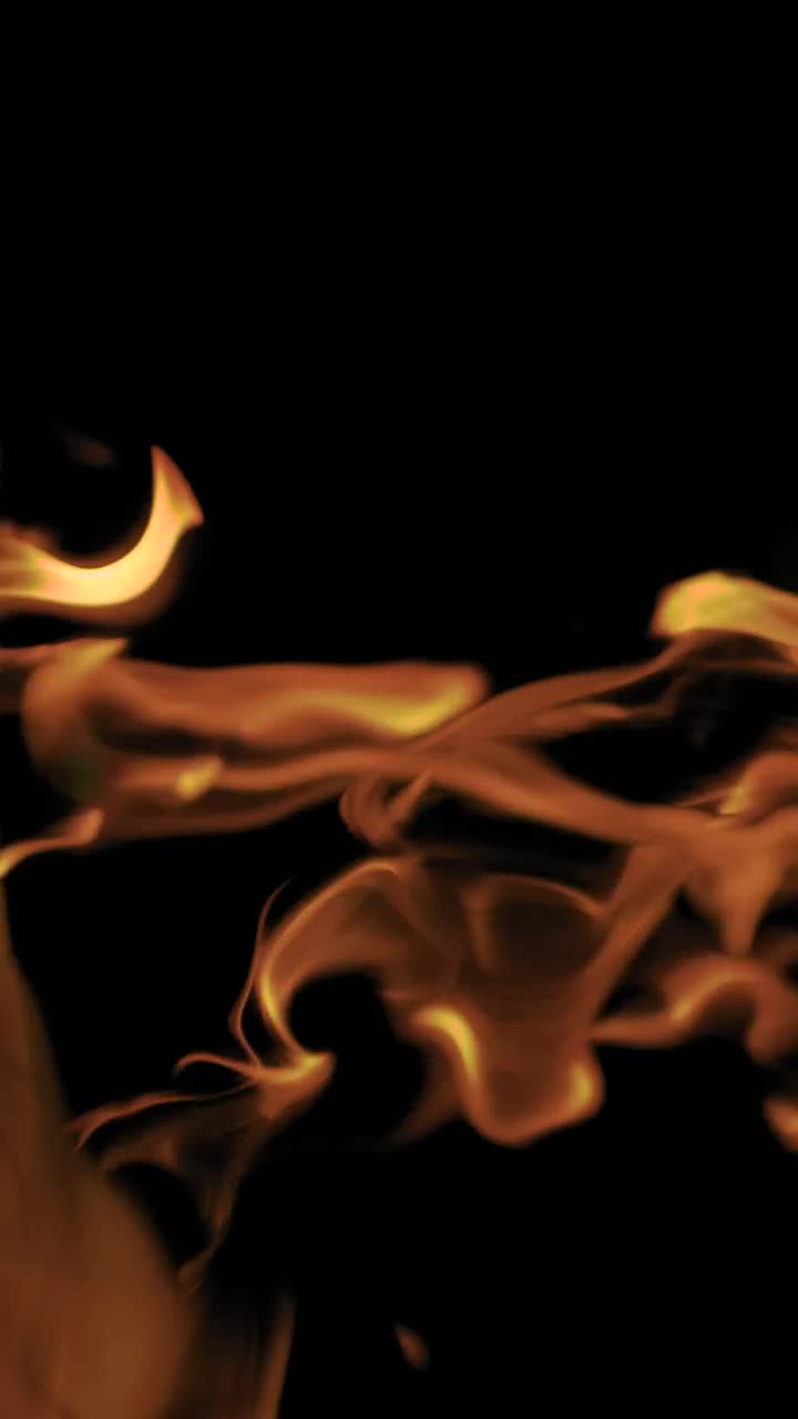 Download Stock Video Burning Flames With Black Background Live Wallpaper For PC