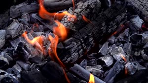 Stock Video Burning Ash Covered Coal Live Wallpaper For PC