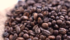 Stock Video Bunch Of Coffee Beans Rotating Live Wallpaper For PC
