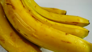 Stock Video Bunch Of Bananas Wet With Water Live Wallpaper For PC