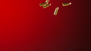 Stock Video Bullets Falling And Bouncing In A Red Background Live Wallpaper For PC