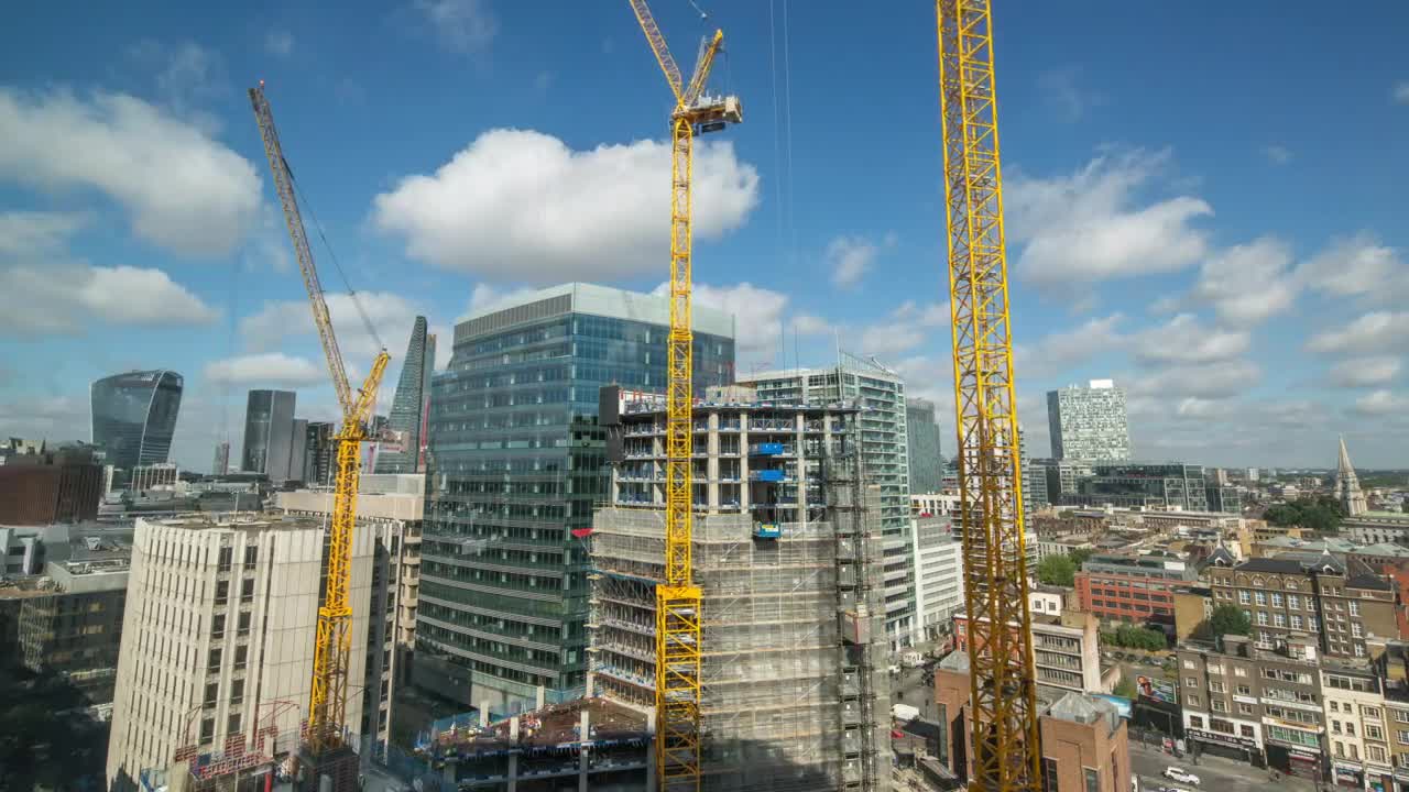 Download Stock Video Buildings Under Construction Aerial View Live Wallpaper For PC