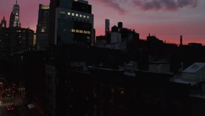 Stock Video Buildings In Manhattan At Dusk Live Wallpaper For PC