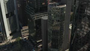 Stock Video Buildings And Skyscrapers In An Aerial Close Shot Live Wallpaper For PC