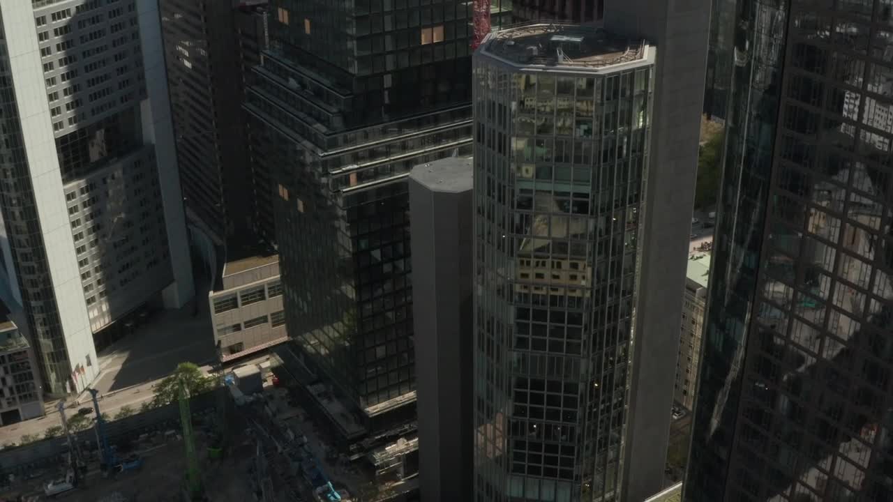 Download Stock Video Buildings And Skyscrapers In An Aerial Close Shot Live Wallpaper For PC