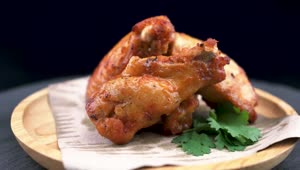 Stock Video Buffalo Chicken Wings On A Plate Live Wallpaper For PC