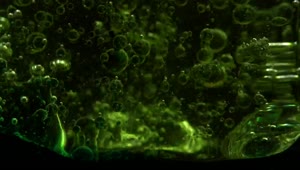 Stock Video Bubbly Abstract Green Liquid Live Wallpaper For PC