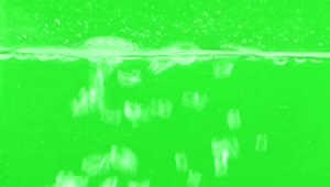 Stock Video Bubbling Water On A Green Background Live Wallpaper For PC
