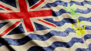 Stock Video British Indian Ocean Territory d Flag Waving Live Wallpaper For PC