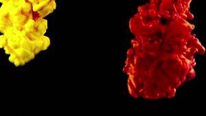 Stock Video Bright Red And Yellow Liquid Forms Live Wallpaper For PC