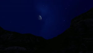 Stock Video Bright Moon In The Dark Sky And Starry Night Live Wallpaper For PC