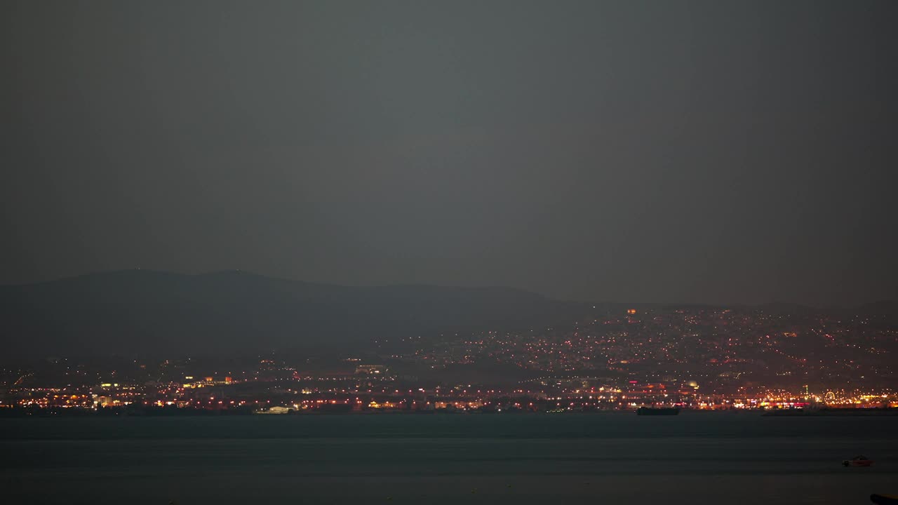 Download Stock Video Bright Lights From Coastal Buildings Live Wallpaper For PC